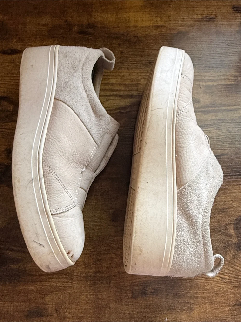 Toms Women's 8.5 Slip-On Platform Sneakers in Off-White